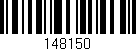 Código de barras (EAN, GTIN, SKU, ISBN): '148150'