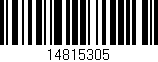 Código de barras (EAN, GTIN, SKU, ISBN): '14815305'