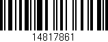 Código de barras (EAN, GTIN, SKU, ISBN): '14817861'