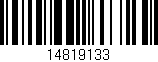 Código de barras (EAN, GTIN, SKU, ISBN): '14819133'