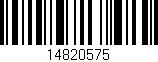 Código de barras (EAN, GTIN, SKU, ISBN): '14820575'