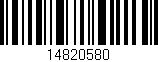 Código de barras (EAN, GTIN, SKU, ISBN): '14820580'