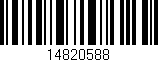 Código de barras (EAN, GTIN, SKU, ISBN): '14820588'