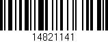Código de barras (EAN, GTIN, SKU, ISBN): '14821141'