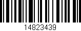 Código de barras (EAN, GTIN, SKU, ISBN): '14823439'