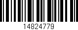 Código de barras (EAN, GTIN, SKU, ISBN): '14824779'