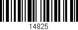 Código de barras (EAN, GTIN, SKU, ISBN): '14825'