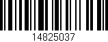 Código de barras (EAN, GTIN, SKU, ISBN): '14825037'