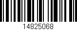 Código de barras (EAN, GTIN, SKU, ISBN): '14825068'