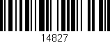 Código de barras (EAN, GTIN, SKU, ISBN): '14827'