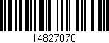 Código de barras (EAN, GTIN, SKU, ISBN): '14827076'