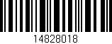 Código de barras (EAN, GTIN, SKU, ISBN): '14828018'