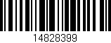 Código de barras (EAN, GTIN, SKU, ISBN): '14828399'