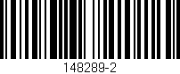 Código de barras (EAN, GTIN, SKU, ISBN): '148289-2'