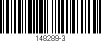 Código de barras (EAN, GTIN, SKU, ISBN): '148289-3'