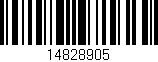 Código de barras (EAN, GTIN, SKU, ISBN): '14828905'