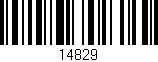 Código de barras (EAN, GTIN, SKU, ISBN): '14829'