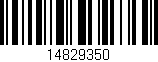 Código de barras (EAN, GTIN, SKU, ISBN): '14829350'