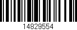 Código de barras (EAN, GTIN, SKU, ISBN): '14829554'