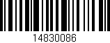 Código de barras (EAN, GTIN, SKU, ISBN): '14830086'