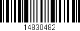 Código de barras (EAN, GTIN, SKU, ISBN): '14830482'