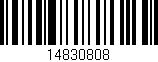 Código de barras (EAN, GTIN, SKU, ISBN): '14830808'