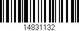 Código de barras (EAN, GTIN, SKU, ISBN): '14831132'