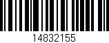 Código de barras (EAN, GTIN, SKU, ISBN): '14832155'