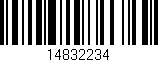 Código de barras (EAN, GTIN, SKU, ISBN): '14832234'