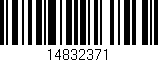 Código de barras (EAN, GTIN, SKU, ISBN): '14832371'