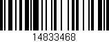 Código de barras (EAN, GTIN, SKU, ISBN): '14833468'
