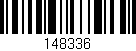Código de barras (EAN, GTIN, SKU, ISBN): '148336'