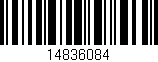 Código de barras (EAN, GTIN, SKU, ISBN): '14836084'