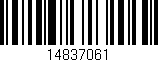 Código de barras (EAN, GTIN, SKU, ISBN): '14837061'