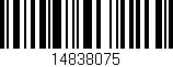 Código de barras (EAN, GTIN, SKU, ISBN): '14838075'