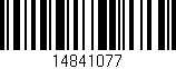Código de barras (EAN, GTIN, SKU, ISBN): '14841077'