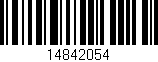 Código de barras (EAN, GTIN, SKU, ISBN): '14842054'