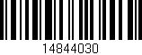 Código de barras (EAN, GTIN, SKU, ISBN): '14844030'