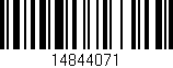 Código de barras (EAN, GTIN, SKU, ISBN): '14844071'