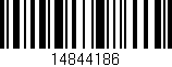 Código de barras (EAN, GTIN, SKU, ISBN): '14844186'