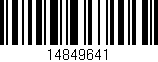 Código de barras (EAN, GTIN, SKU, ISBN): '14849641'