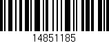 Código de barras (EAN, GTIN, SKU, ISBN): '14851185'