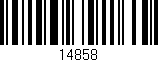 Código de barras (EAN, GTIN, SKU, ISBN): '14858'