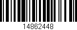 Código de barras (EAN, GTIN, SKU, ISBN): '14862448'