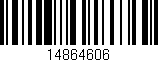 Código de barras (EAN, GTIN, SKU, ISBN): '14864606'