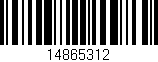 Código de barras (EAN, GTIN, SKU, ISBN): '14865312'