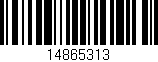 Código de barras (EAN, GTIN, SKU, ISBN): '14865313'