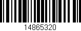 Código de barras (EAN, GTIN, SKU, ISBN): '14865320'