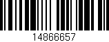 Código de barras (EAN, GTIN, SKU, ISBN): '14866657'