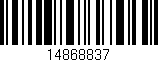 Código de barras (EAN, GTIN, SKU, ISBN): '14868837'